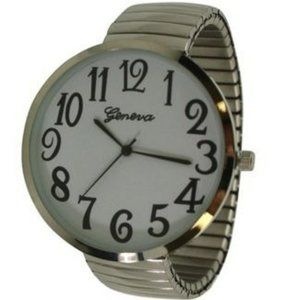 Olivia Pratt Super Large Face Stretch Strap Watch